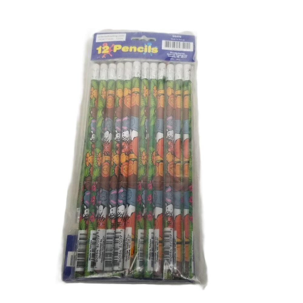 Oriental Trading Zoo Animal Pencils 24 Pack Party Favors Classroom Sealed